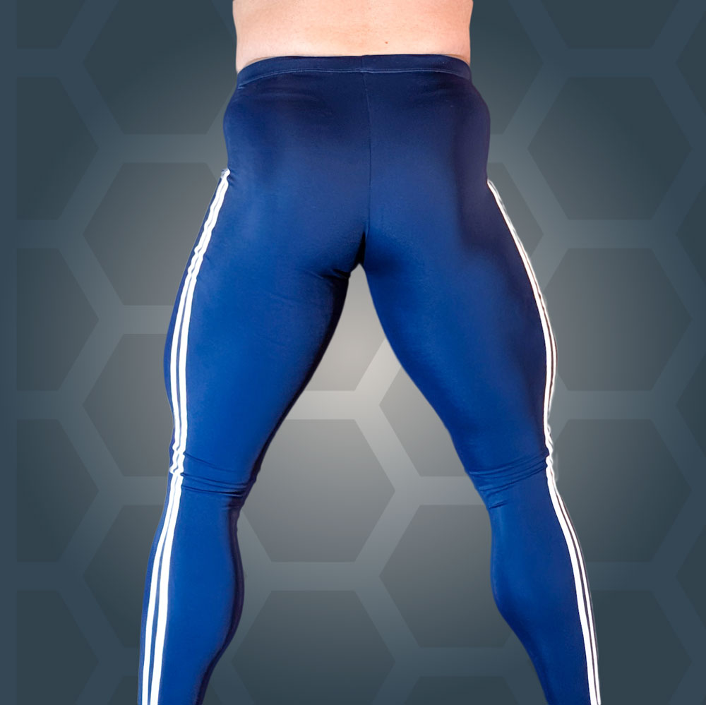 Back view of Midnight Cobra tights showing fit through the glutes and hamstrings