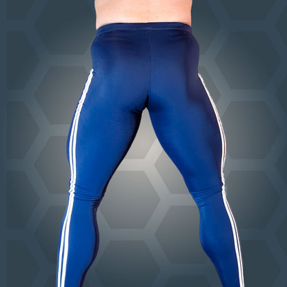 Back view of Midnight Cobra tights showing fit through the glutes and hamstrings